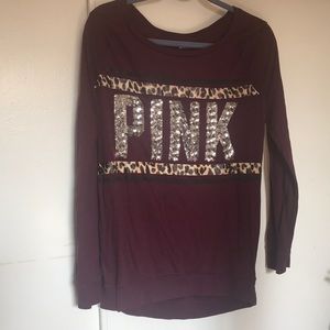 Plum long sleeve shirt by VS PINK